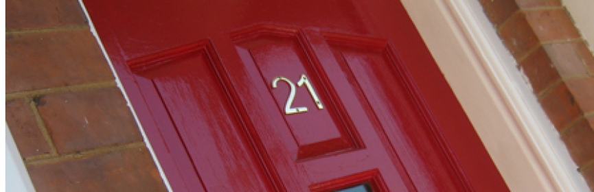 Front door at 21 New Road