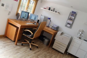 Hyperbole office desk